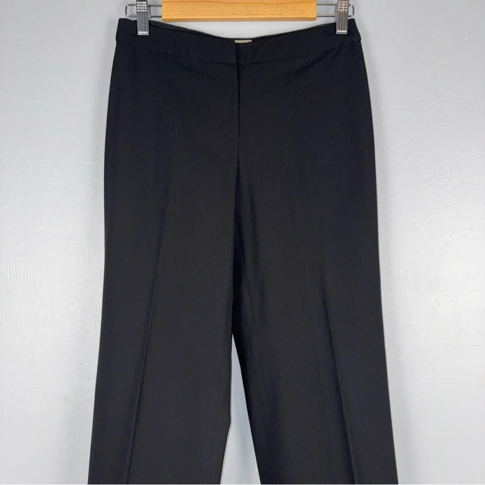 Emporio Armani‎ Black 100% Virgin Wool Made in Italy Slacks Pants Trousers 38